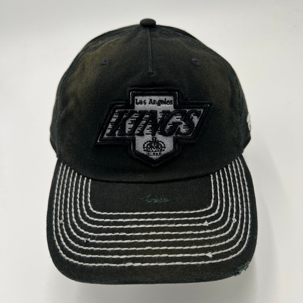 Fanatics Los Angeles Kings NHL Vintage Distressed Black Adjustable Dad Hat Cap